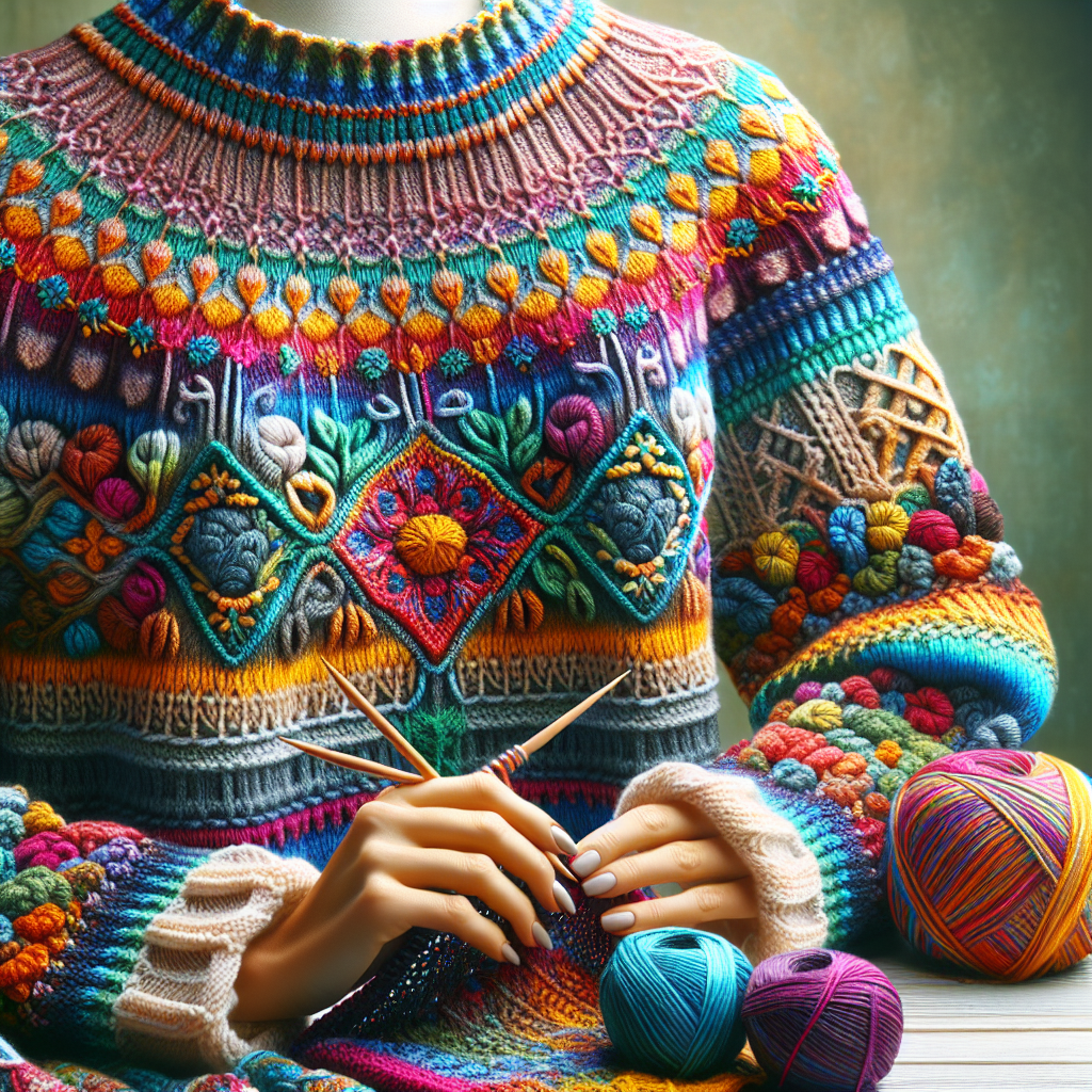 How to knit with multiple colors